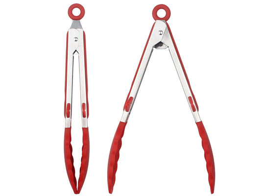 Webake Kitchen Tongs Set of 2 Silicone Tongs in Pinch Test Grade, 12 Inch  Salad Tongs
