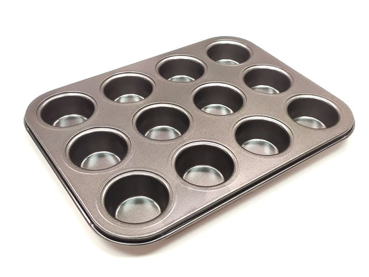 ALUMINIUM MUFFIN MOULD - 12 CAVITY