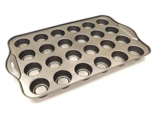 Webake 24 Cups Steel Removable Bottom Non Stick Muffin Pan Tray