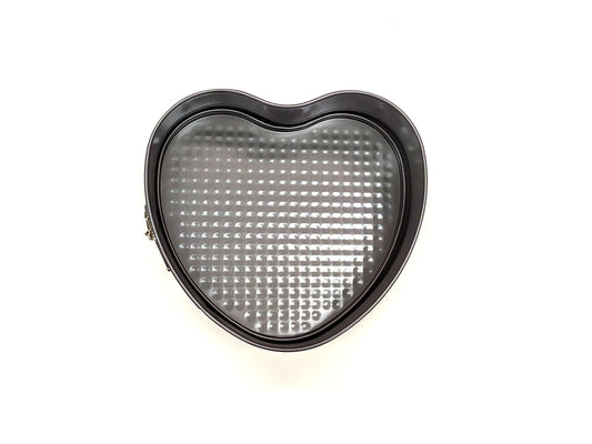 Heirol Springform Pan Heart Shaped Small - Springform Tins Non-Stick Coating Black - 30710