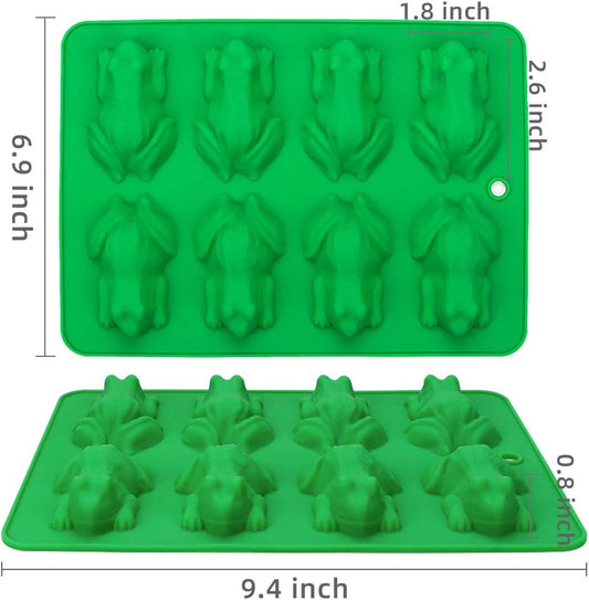 Webake Large Gummy Bear Molds, Silicone Owl Frog Gummy Mold with 2  Droppers, 1 Inch Big Gummy Bear BPA Free, 3 Animals Candy Molds Pinch Test  Approved