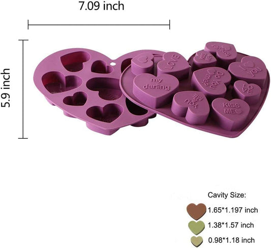 Webake LFGB 2 pack 202 cavity slicone mini candy chocolate chip mold S