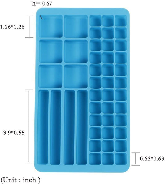 Webake 15 cavity whisky silicone ice cube molds trays,BPA free,Pack of