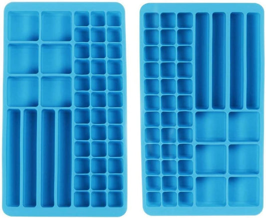 Webake Silicone Ice Cube Tray with Lid Small Ice Nugget Molds 90 Grids Mini  Tiny Crushed Ice Trays 2 Pack For Chilled Drinks, Whiskey Cocktails