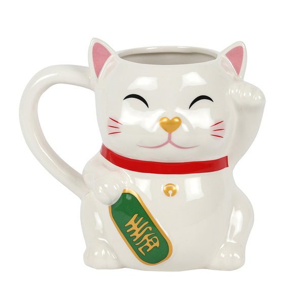 Waving Lucky Cat Mug 1