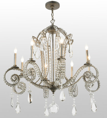 Meyda Lighting 40"W Lucerne 8 LT Chandelier 137323 | Chandelier Palace - Trusted Dealer