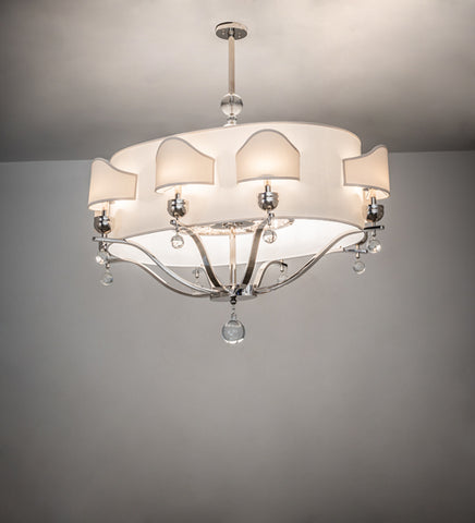 Meyda Lighting 50" Long Helena 8 Arm Oblong Chandelier 141785 | Chandelier Palace - Trusted Dealer