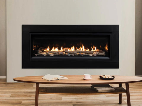 Direct Vent Gas Fireplace: Superior 35" Direct Vent Contemporary Linear Gas Fireplace DRL3535TEN