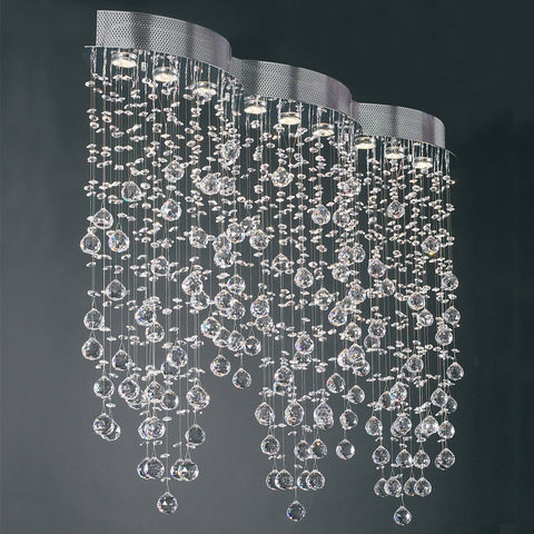 PLC Lighting Drizzle 9-Light Polished Chrome Dimmable Chandeliers Light 81627 PC | Chandelier Palace - Trusted Dealer