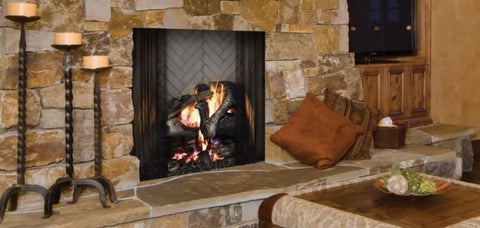 Wood Burning Fireplace with Real Wood Fire | Flame Authority - Trusted Dealer