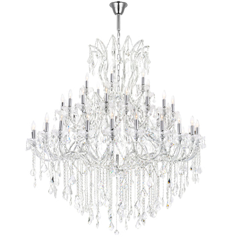 CWI Lighting Maria Theresa 49 Light Up Chandelier with Chrome Finish 8318P60C-49 (Clear)-A | Chandelier Palace - Trusted Dealer
