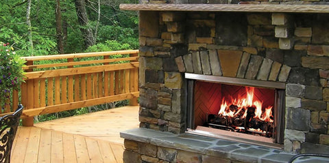 Best Wood Burning Fireplaces: Majestic Montana 36" Open Hearth Outdoor Wood Fireplace | Flame Authority - Trusted Dealer