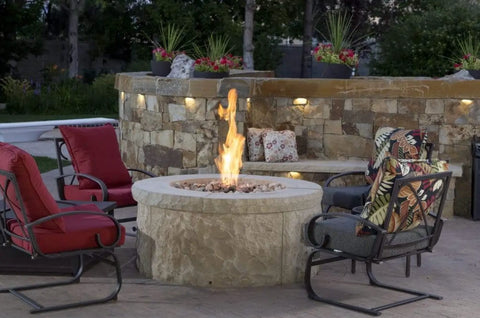 Firegear Fire Pit Insert Fire Pit on a Patio | Flame Authority - Trusted Dealer