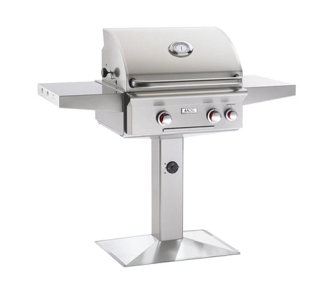 AOG American Outdoor Grill T Series 24" Post Mount with Base Grill (24NPT) | Flame Authority - Trusted Dealer