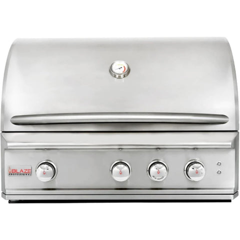 Blaze Professional LUX 34-Inch Built-In Gas Grill Three Burners BLZ-3PRO | Flame Authority - Trusted Dealer