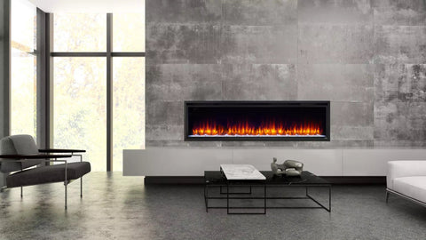 Best Fireplaces: SimpliFire Allusion Platinum 72-inch Electric Fireplace SF-ALLP72-BK