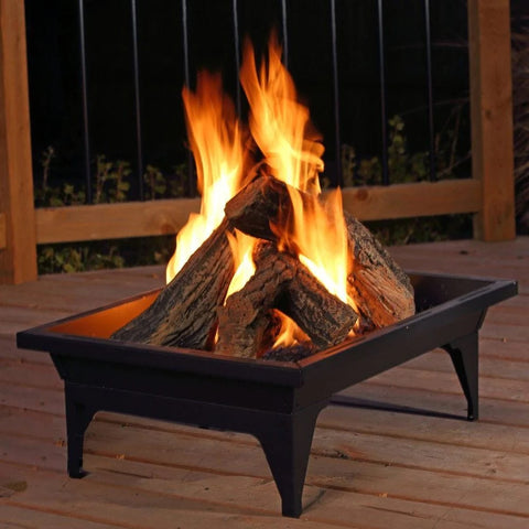 Fire Pits: Kingsman 27-inch Rectangular Gas Fire Pit FP2785 | Flame Authority - Trusted Dealer