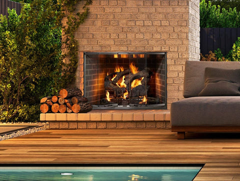 Best Wood Burning Fireplaces: Majestic Cottagewood 36" Outdoor Wood Fireplace | Flame Authority - Trusted Dealer