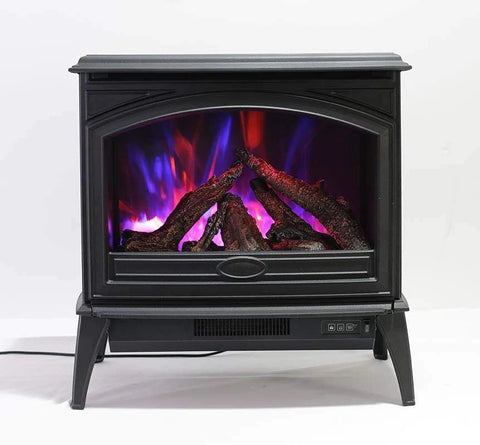 Sierra Flame The Cast Iron Lynwood 28" Free Stand Electric Fireplace E-70 | Flame Authority - Trusted Dealer