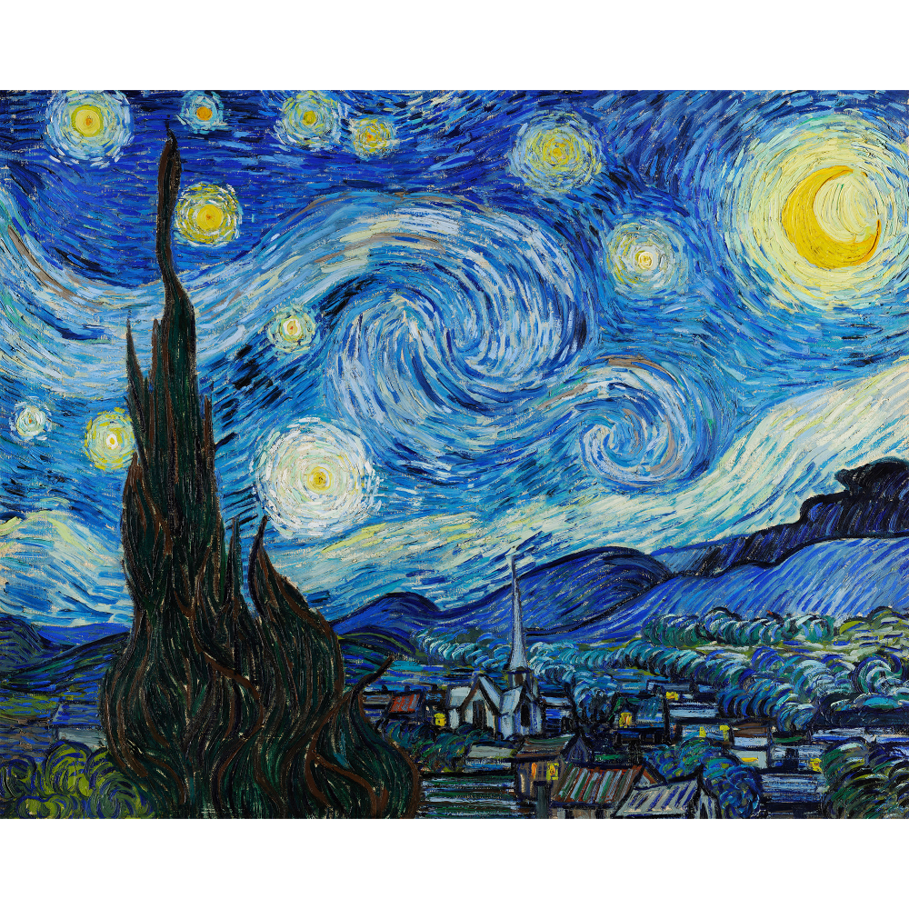 The Starry Night by Vincent Van Gogh (1889) - Wall Art – The Art Print  Company
