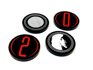 4 x Mission Blip Tokens (Double Sided) for Aliens: Another Glorious Day In The Corps