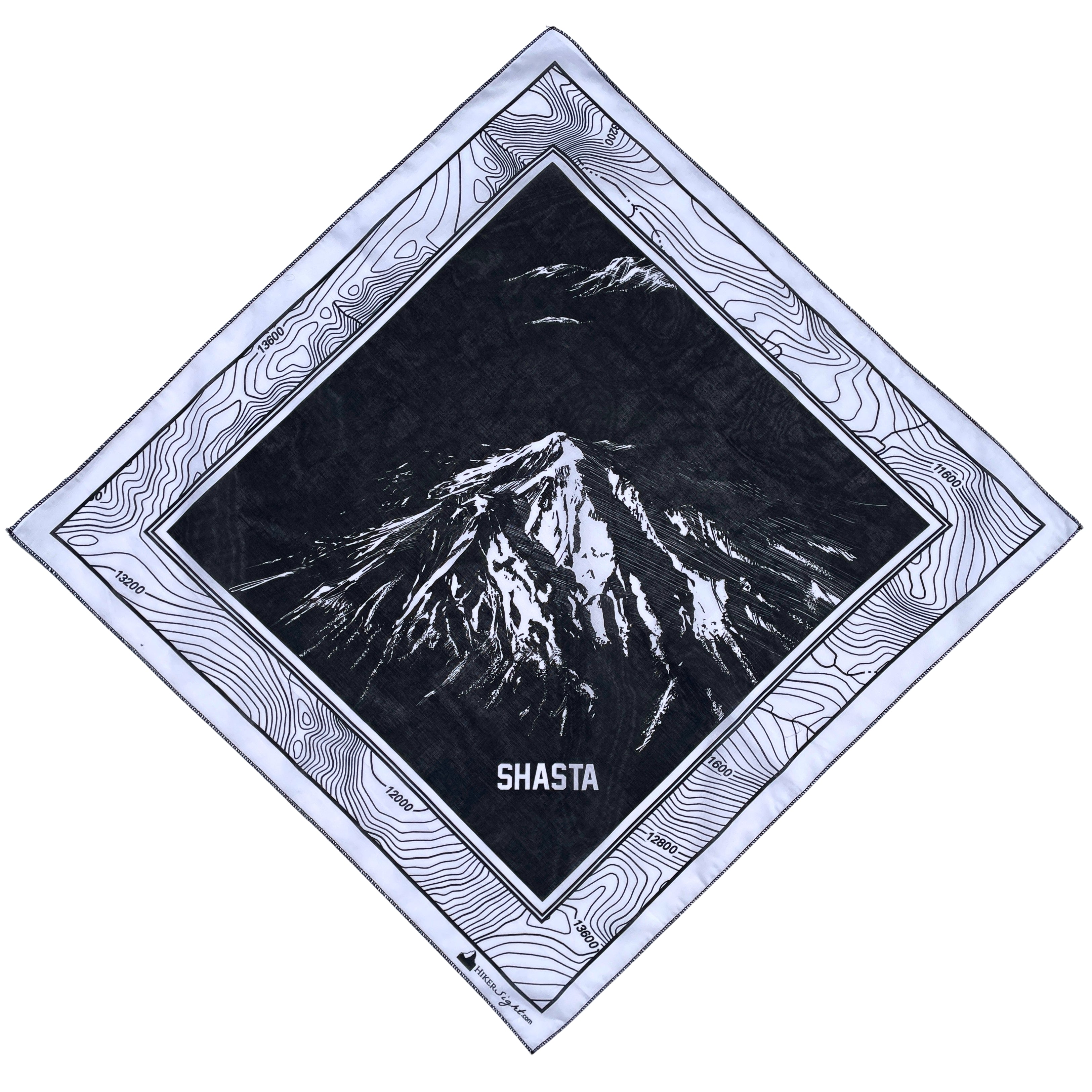 Mount Shasta Negative Bandana 