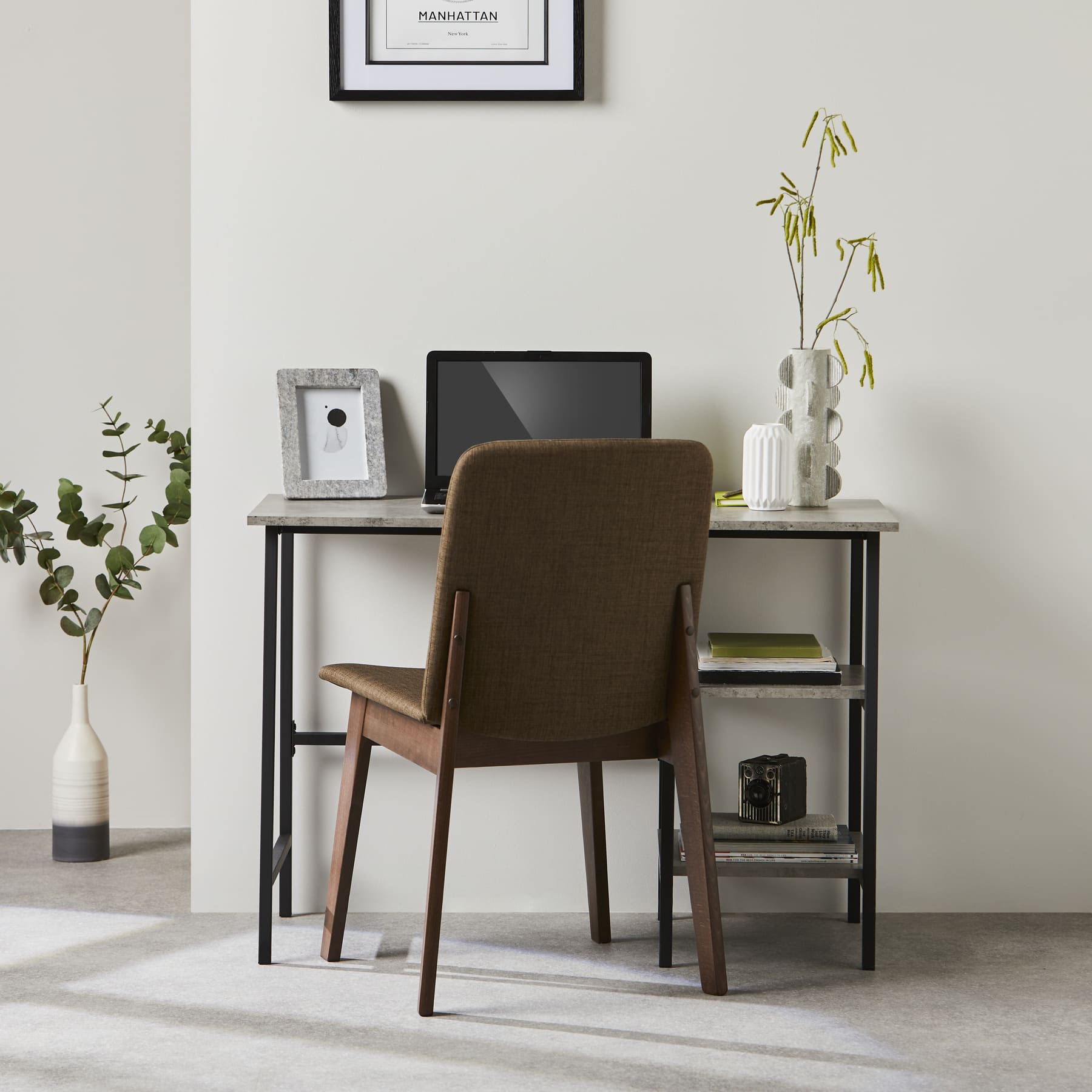 concrete ladder desk