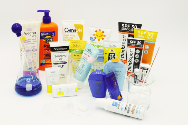 The sunscreens that we tested as listed in the table below