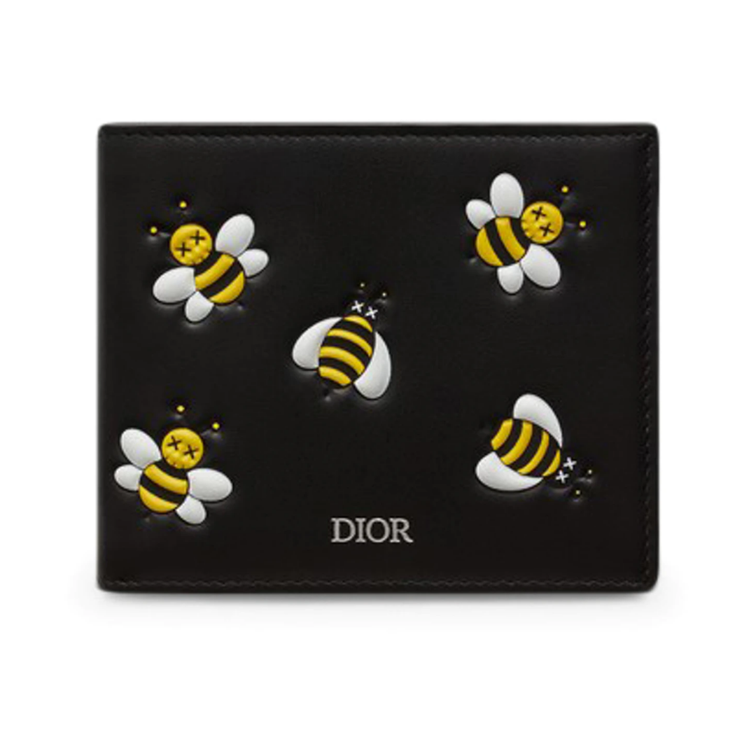 dior bee card holder