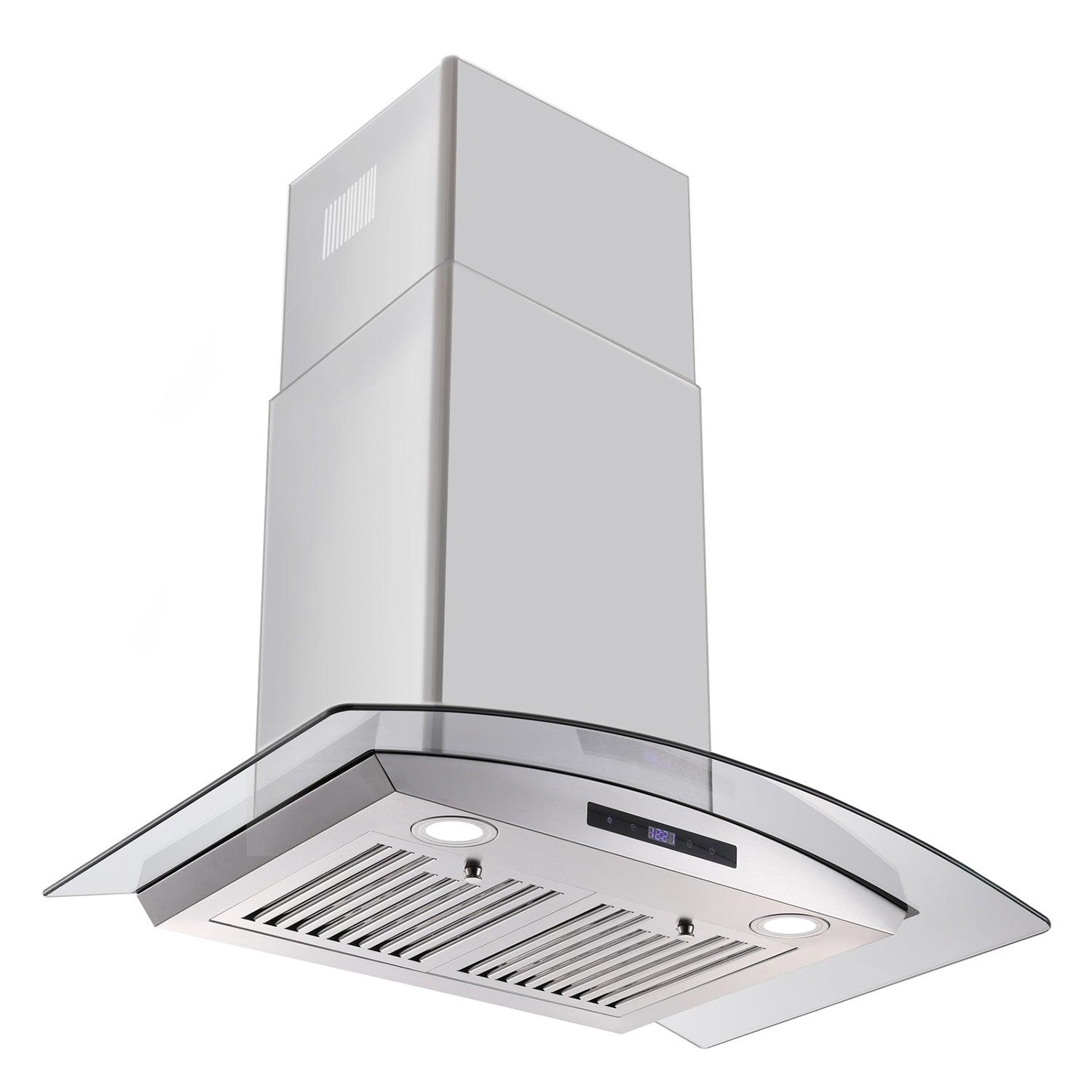 Tieasy Wall Mount Range Hood 30 inch with Ducted/Ductless