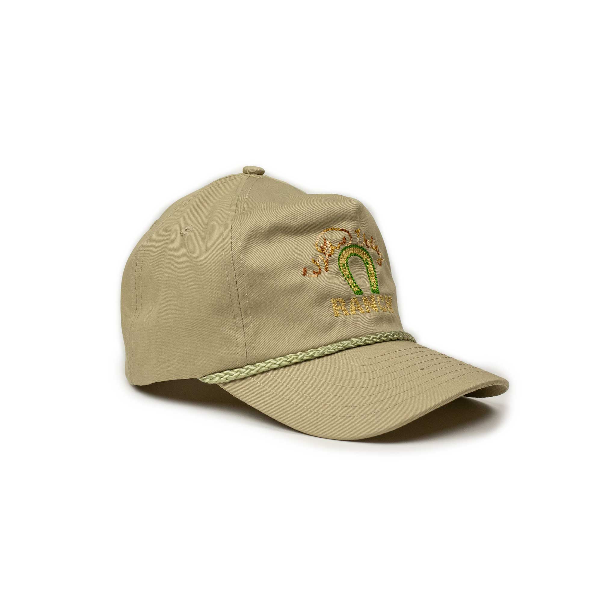 Exclusive Wythe Valley Ranch chainstitched cap in khaki