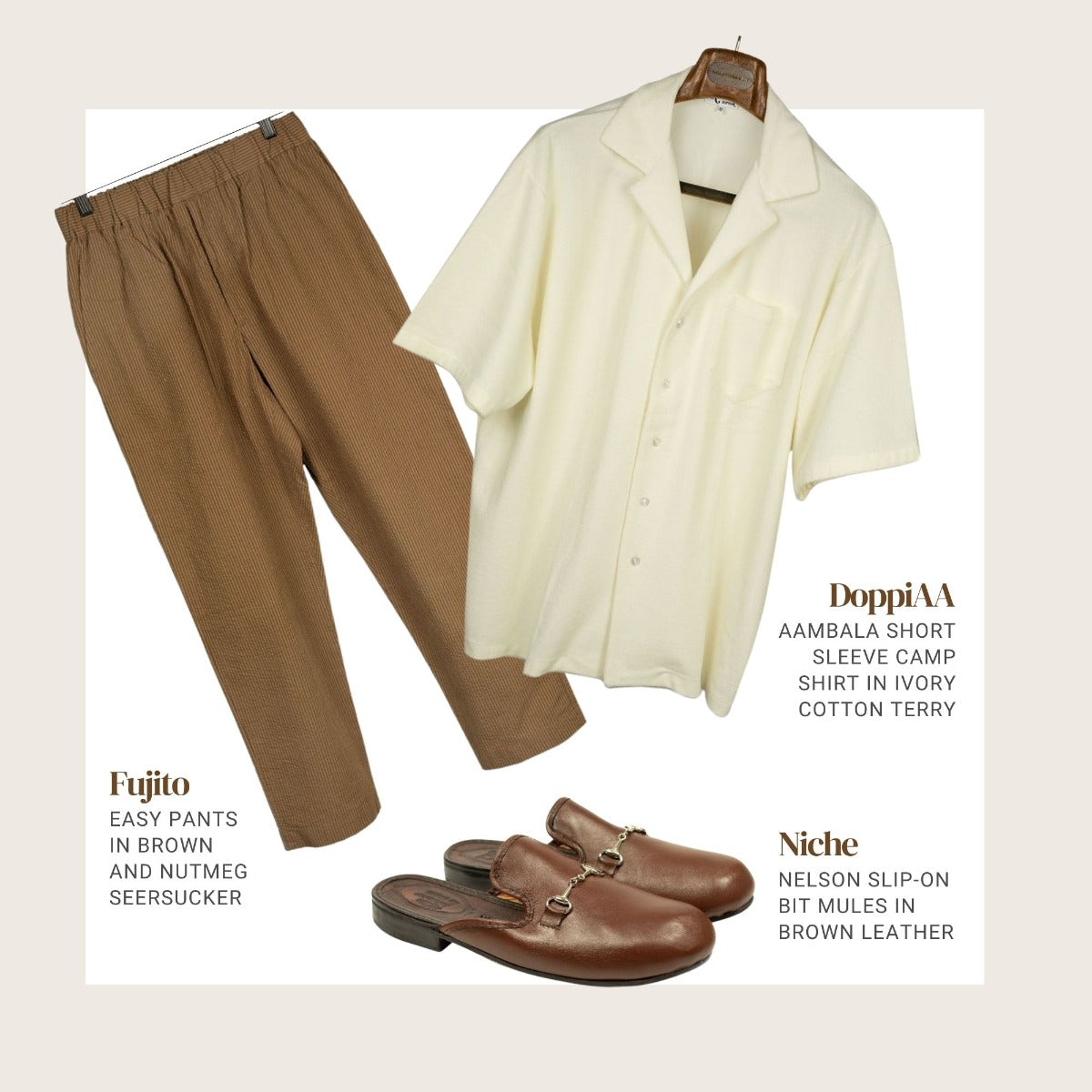 Terrycloth and linen outfit 2