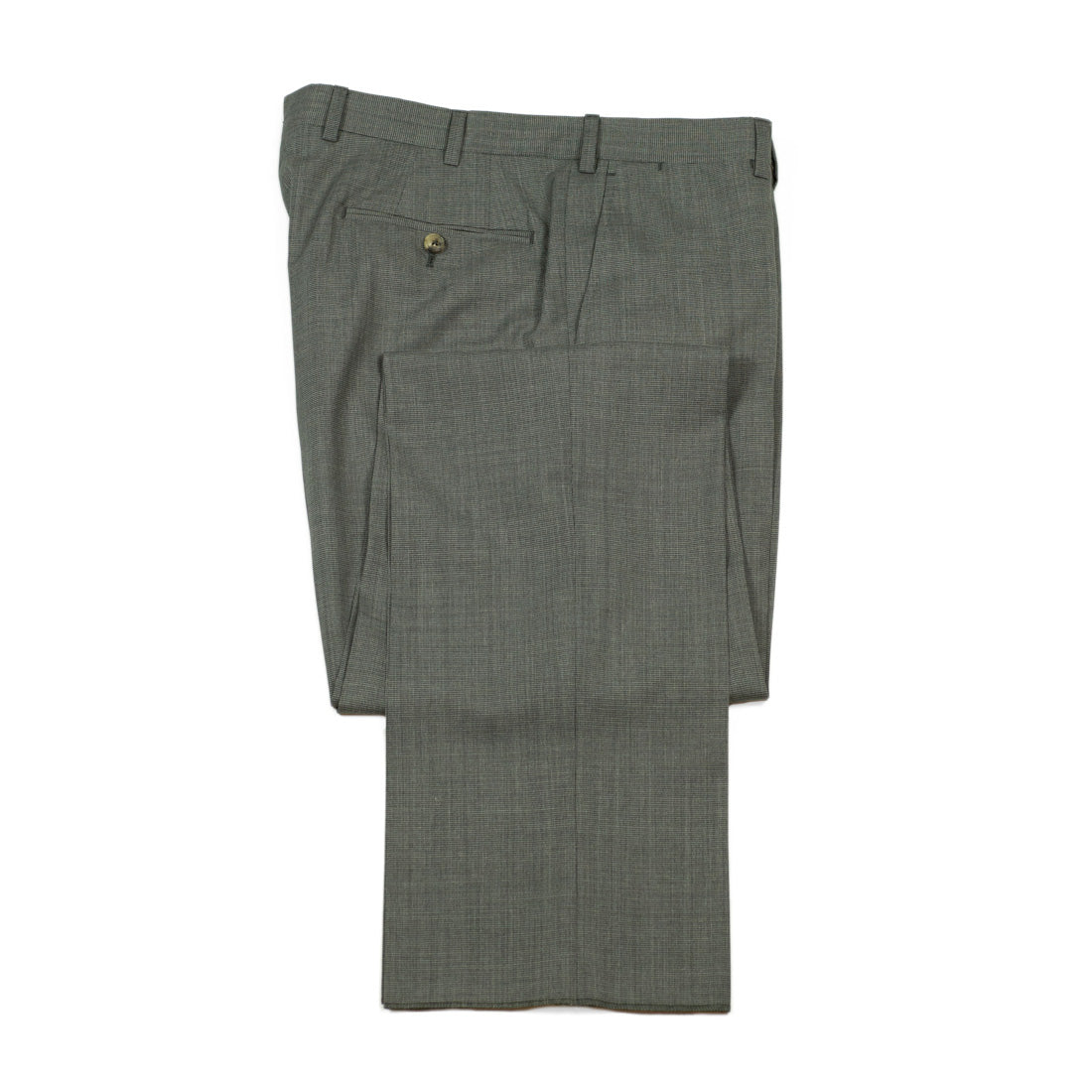 Grey tropical wool micro-houndstooth suit, 7 oz lightweight wool