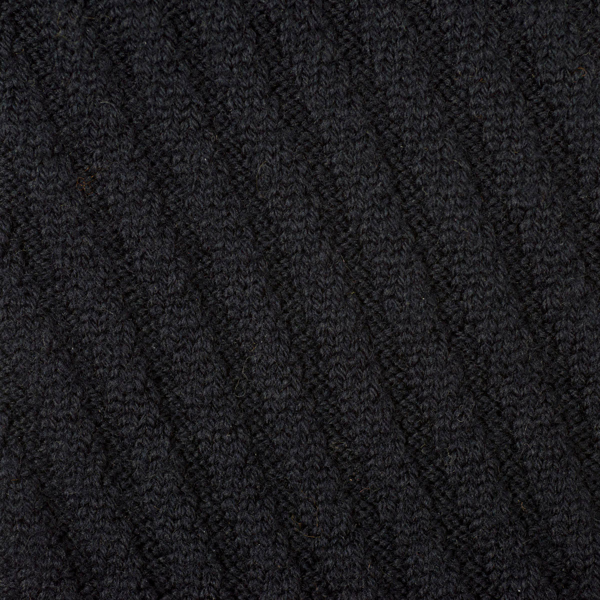 Chunky diagonal rib merino socks, navy