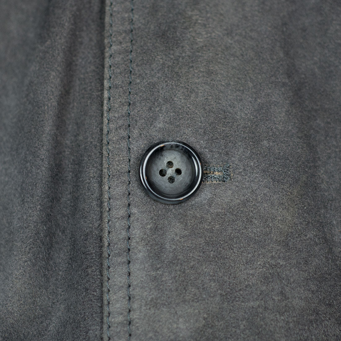 Grey washed suede Valstarino bomber jacket, unlined