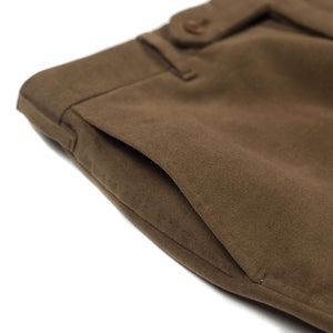 Brown cotton moleskin trousers – No Man Walks Alone