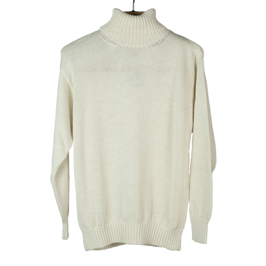 Exclusive Ecru alpaca & silk rollneck sweater (restock)