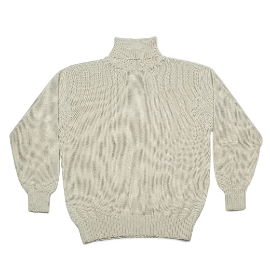 Exclusive Ecru alpaca & silk rollneck sweater (restock)