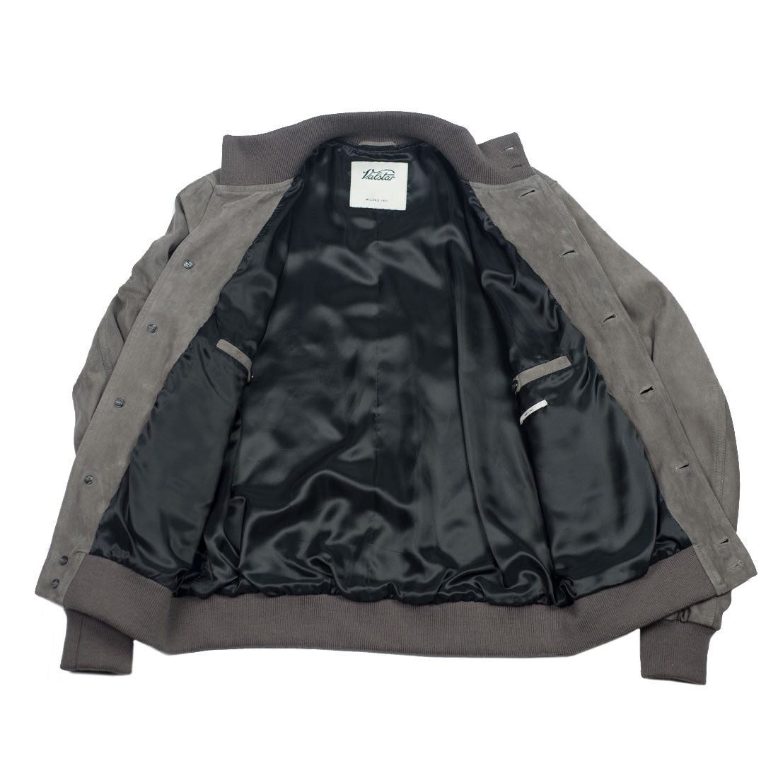 Grey suede Valstarino bomber jacket