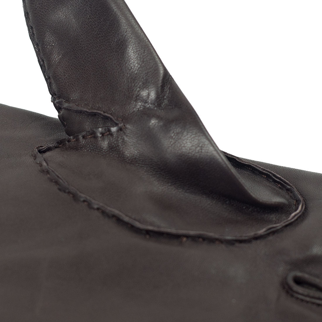 Dark brown lambskin gloves, cashmere lining