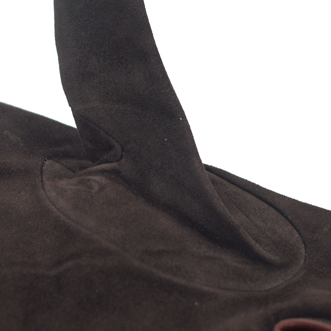 Dark brown suede gloves, cashmere lining