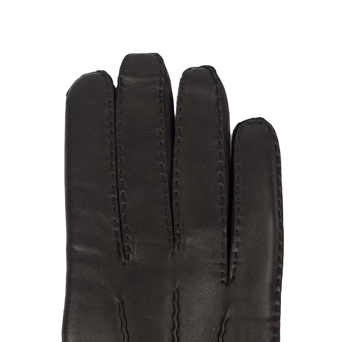 Brown hairsheep gloves, mouton shearling lining