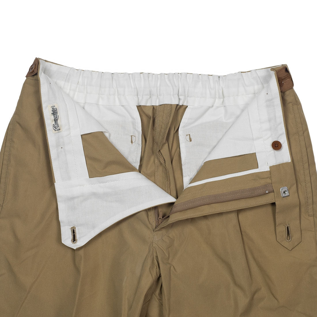 Easy pants in tan cotton/nylon