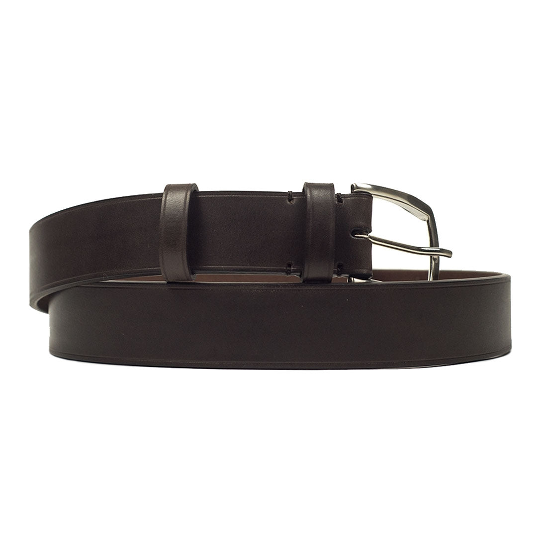 Dark Brown calf Olimpo casual belt