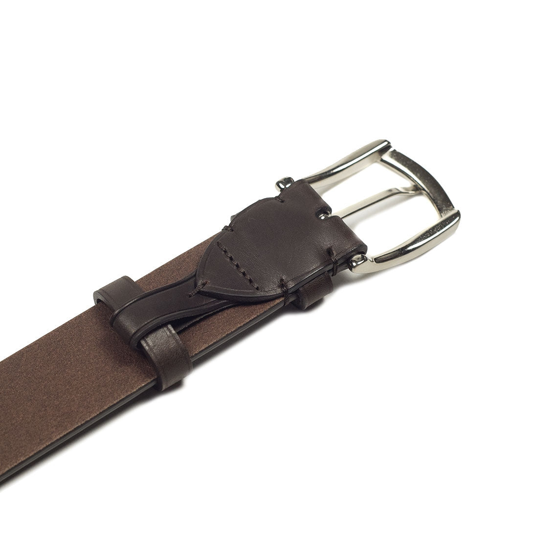 Dark Brown calf Olimpo casual belt