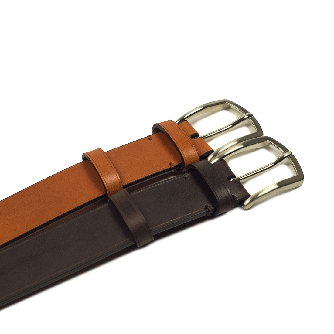 Dark Brown calf Olimpo casual belt