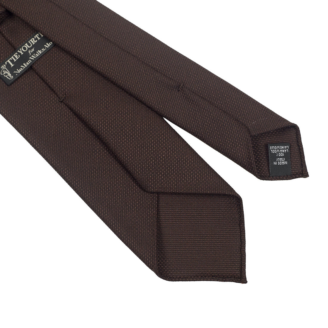 Burgundy self-tipped silk woven grenadine tie