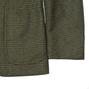 Fox Bros green & brown glencheck sport coat, 13 oz wool & cashmere