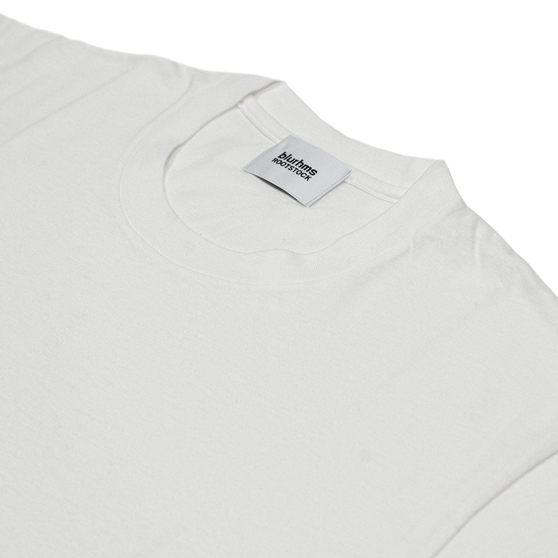 Crewneck t-shirt in white cotton and silk jersey