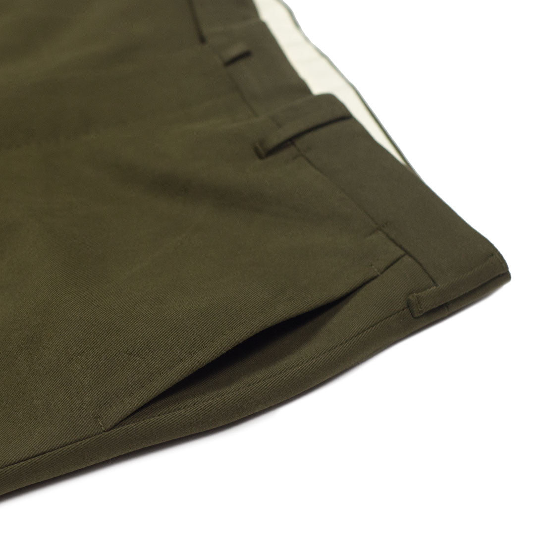 Forest green heavy twill cotton trousers